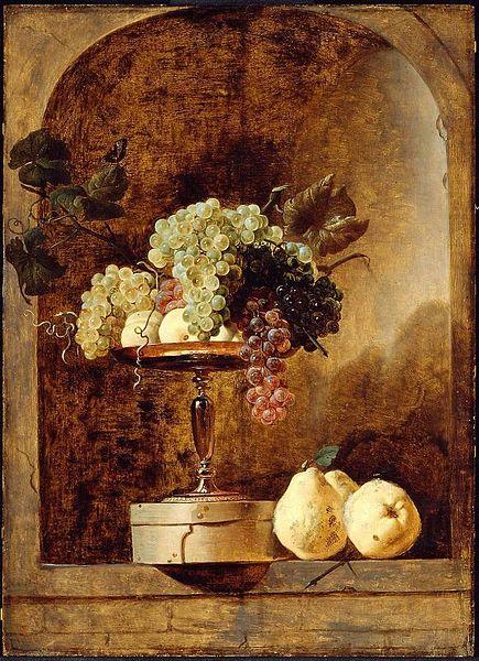 Grapes Peaches and Quinces in a Niche, Frans Snyders